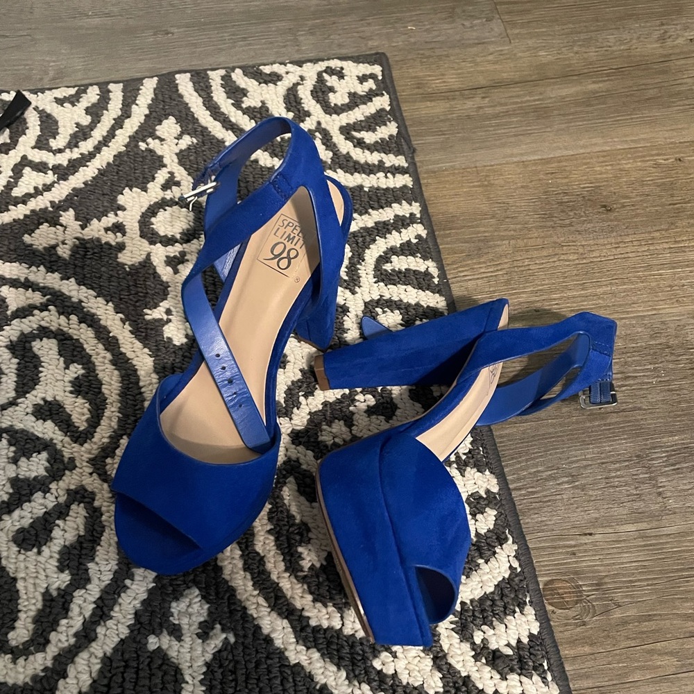 Royal blue heels